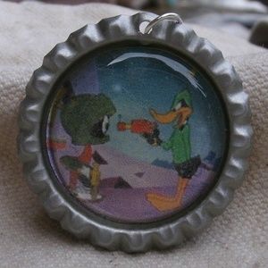 Marvin Martian & Duck Dodgers Necklace